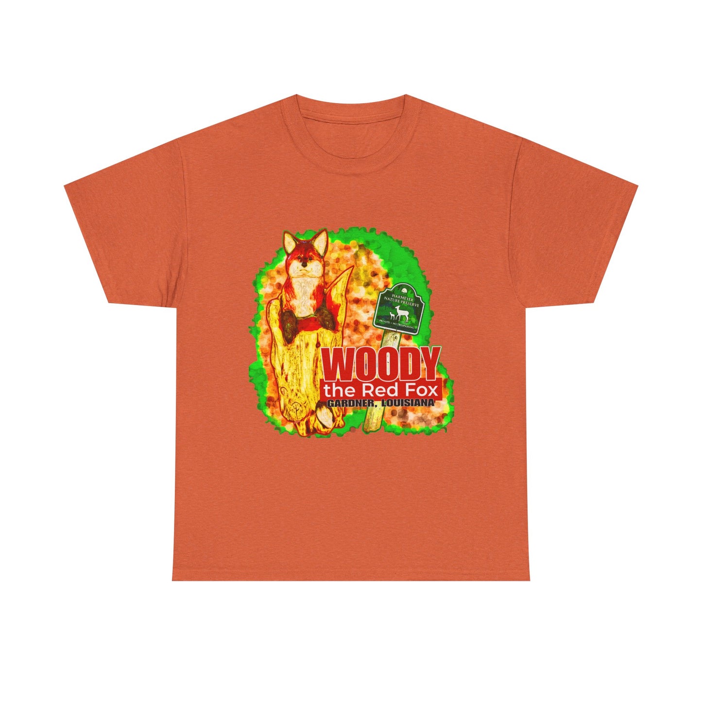 Woody the Red Fox Unisex Heavy Cotton Tee - Graphic Tee