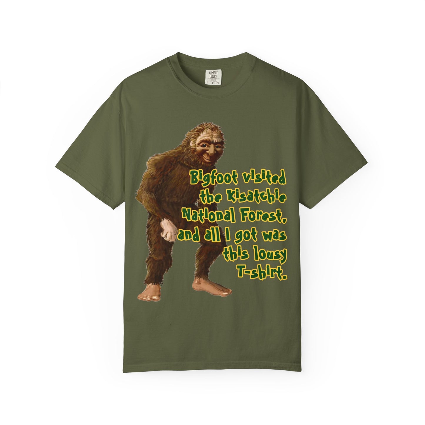 Bigfoot in KNF Unisex Garment-Dyed Tee for Activists