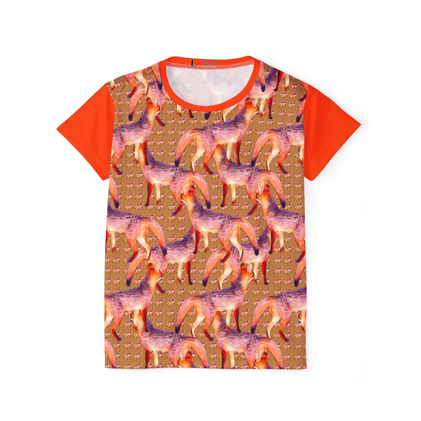 Fox Print Women's Sports Jersey — All-Over-Print Athletic Top