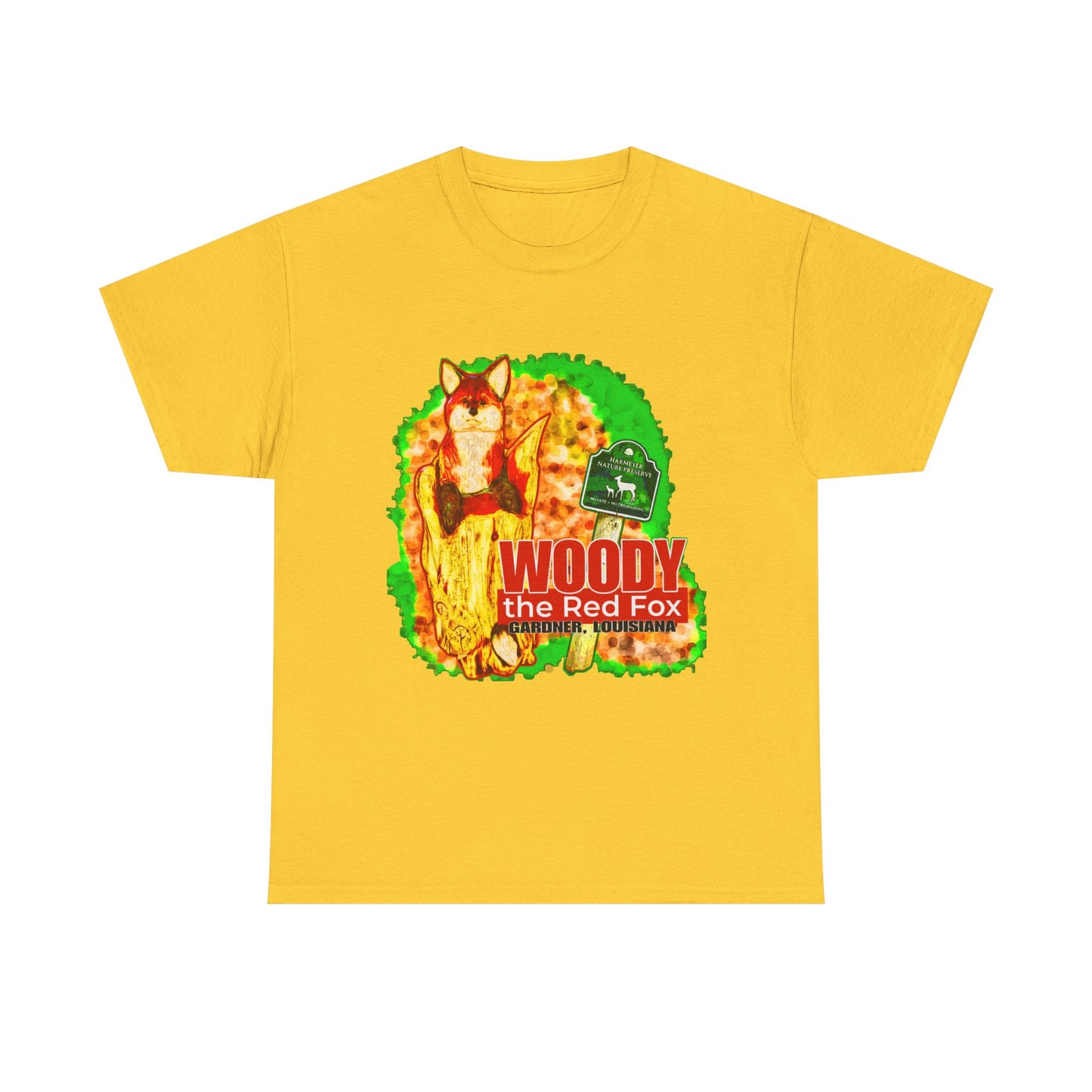 Woody the Red Fox Unisex Heavy Cotton Tee - Graphic Tee