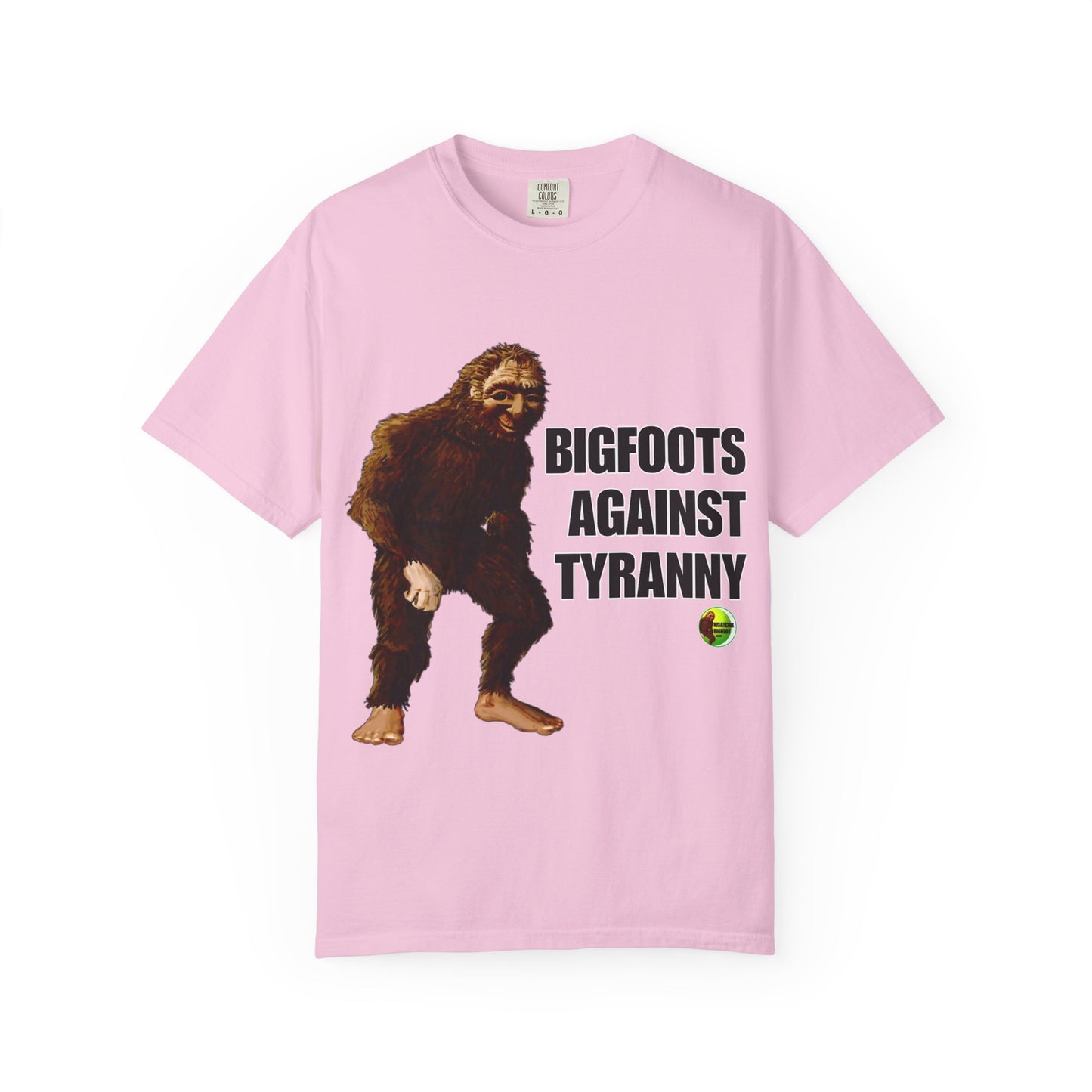 Unisex Garment-Dyed T-shirt - "Bigfoots Against Tyranny" - Fun Statement Tee for Outdoor Lovers