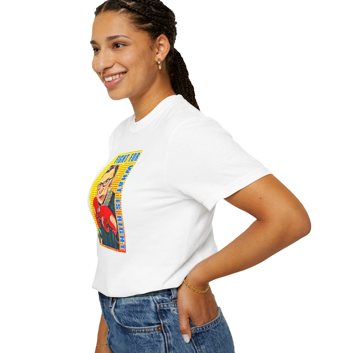 "Fight For What Is Right" - Unisex Garment-Dyed T-shirt
