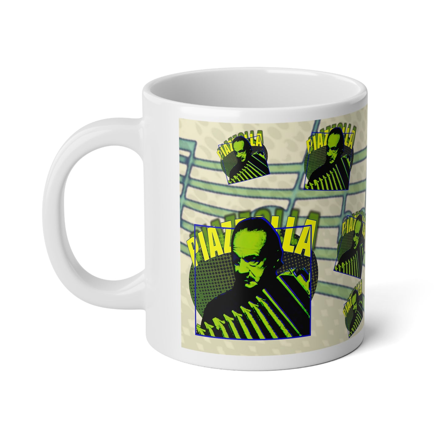 Piazzolla Jumbo Mug, 20oz