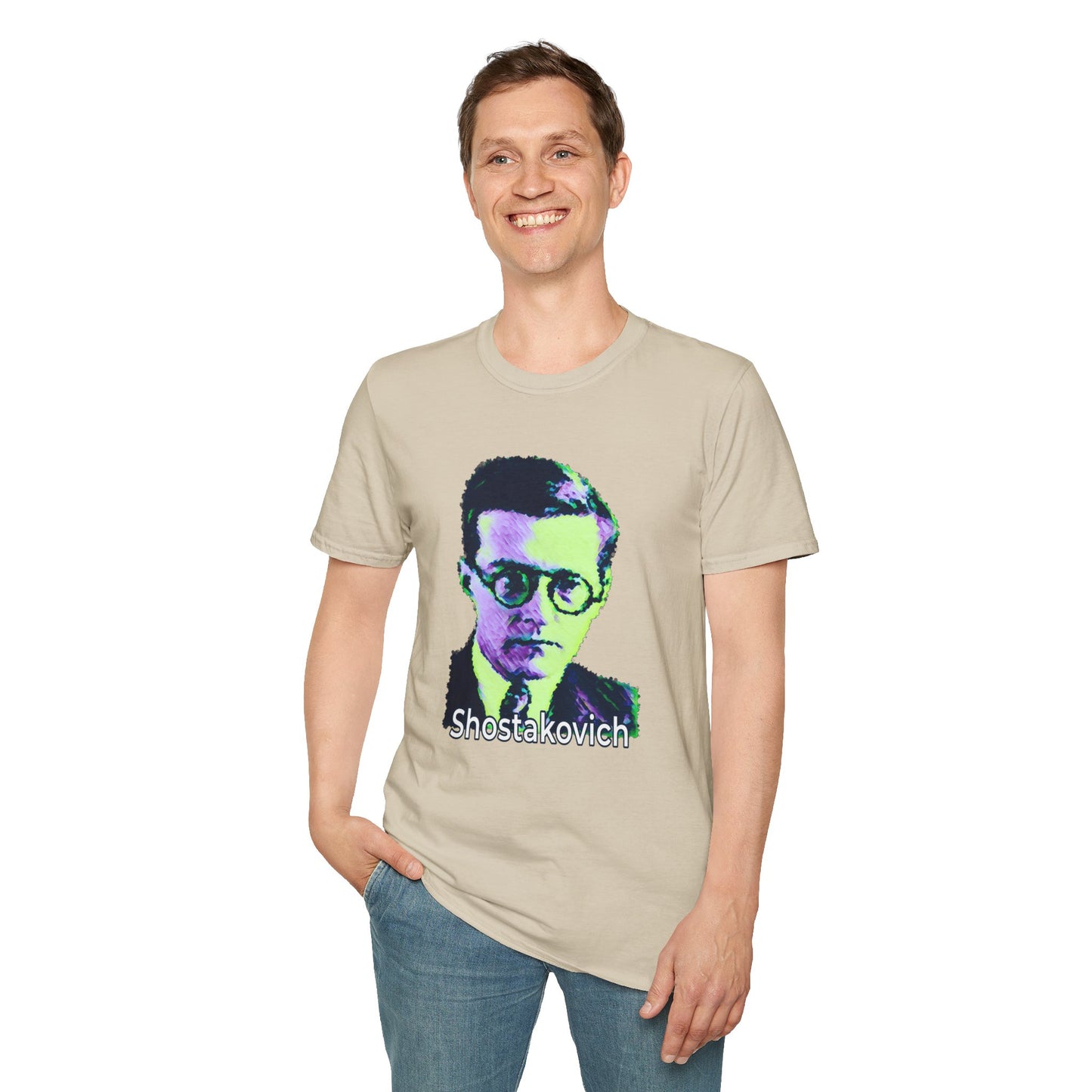 Shostakovich Unisex Softstyle T-Shirt - Perfect for Music Lovers