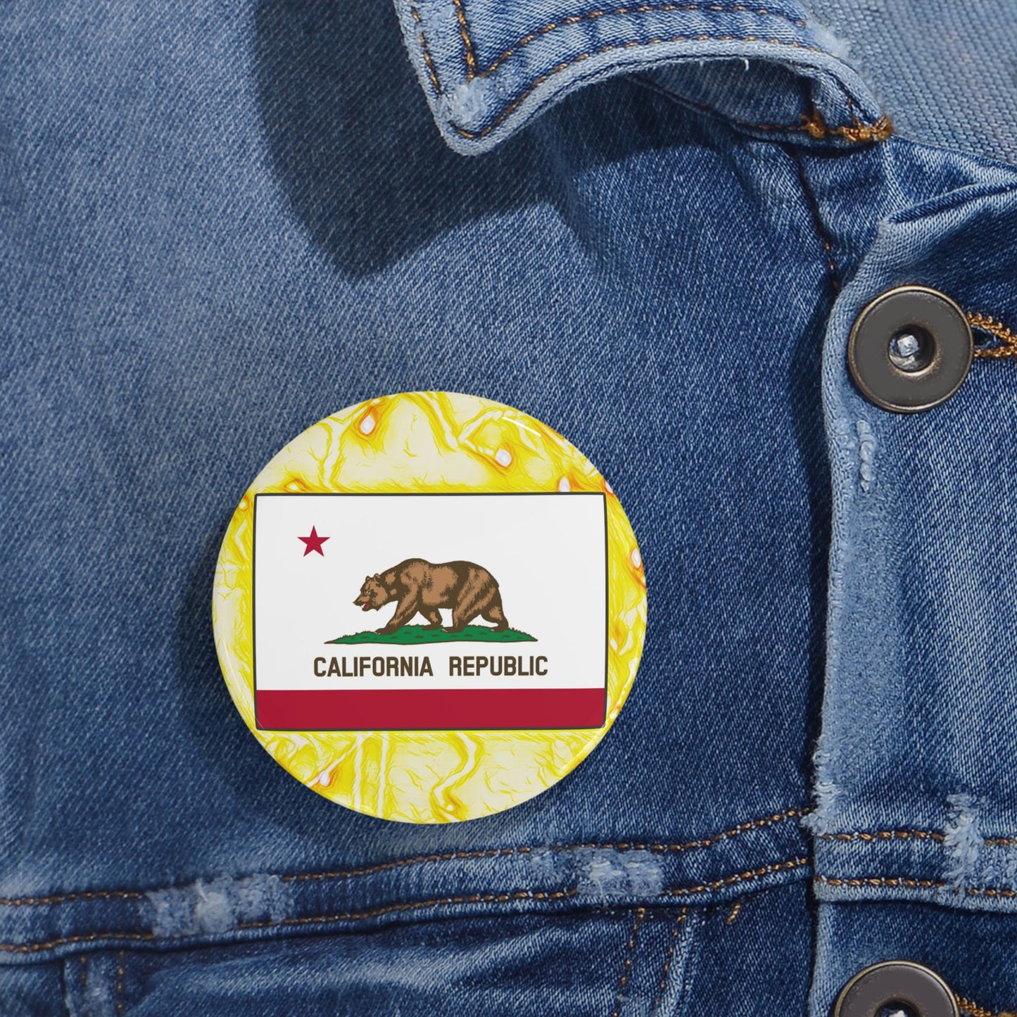 California Republic Buttons