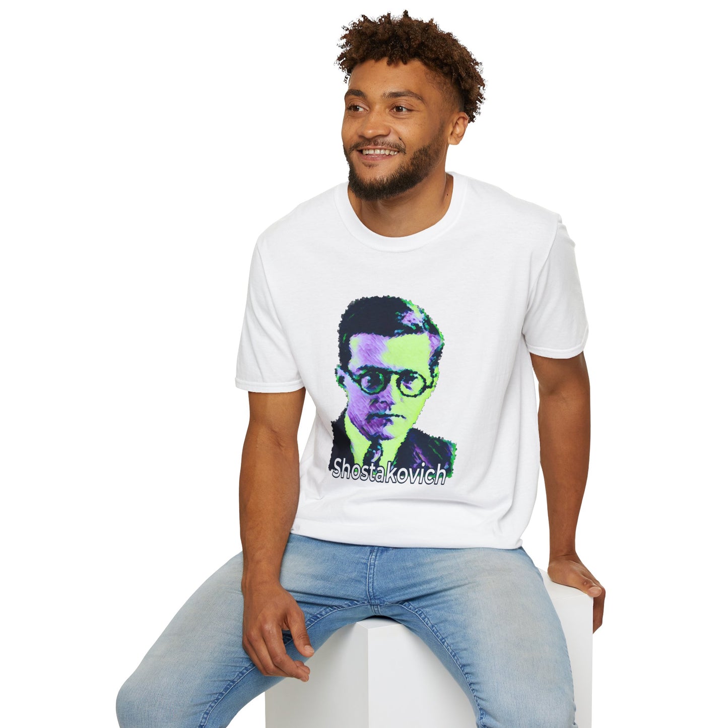 Shostakovich Unisex Softstyle T-Shirt - Perfect for Music Lovers
