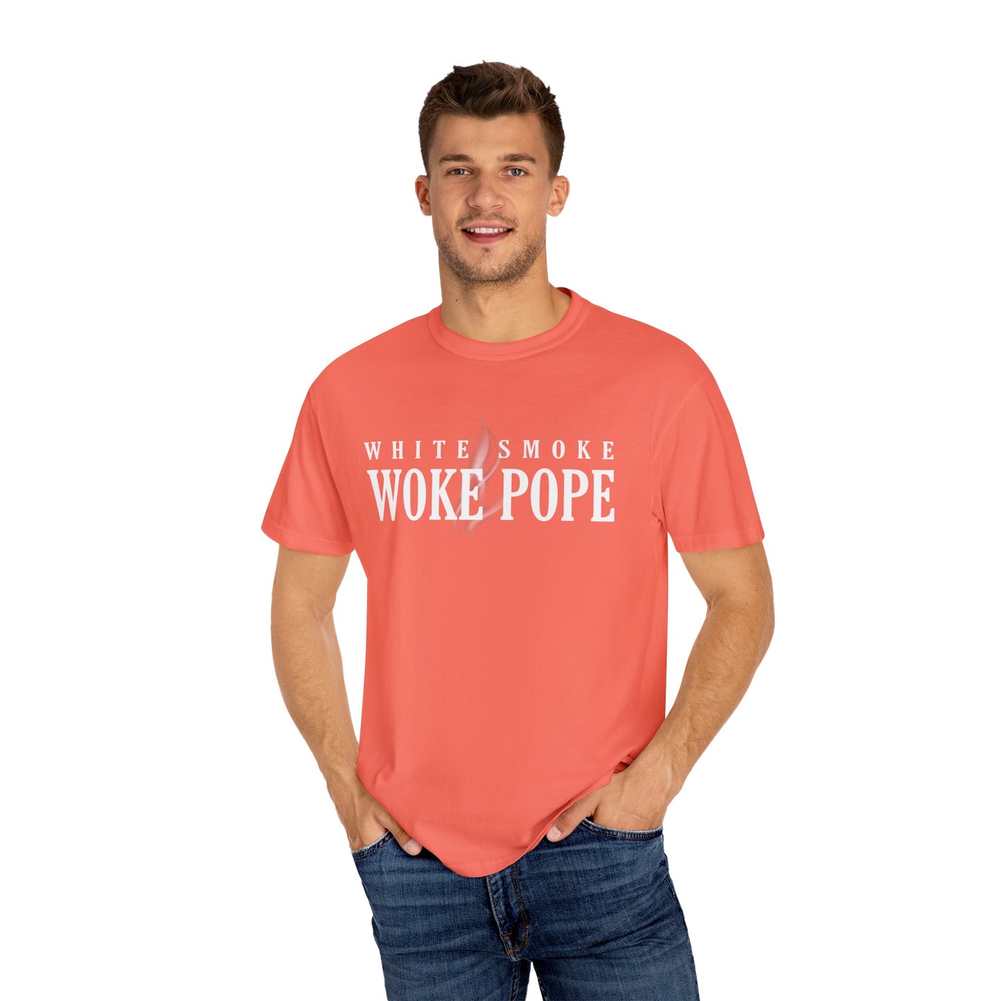 Woke Pope T-Shirt - Unisex Garment-Dyed Tee for Activists