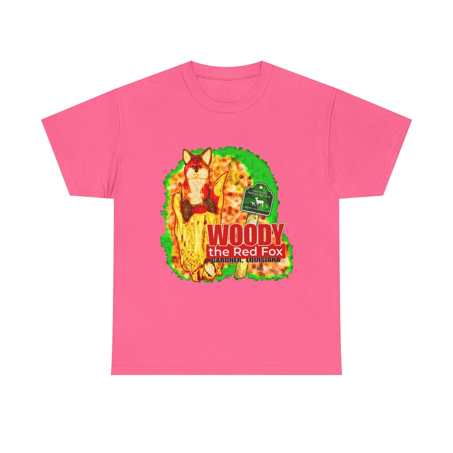 Woody the Red Fox Unisex Heavy Cotton Tee - Graphic Tee