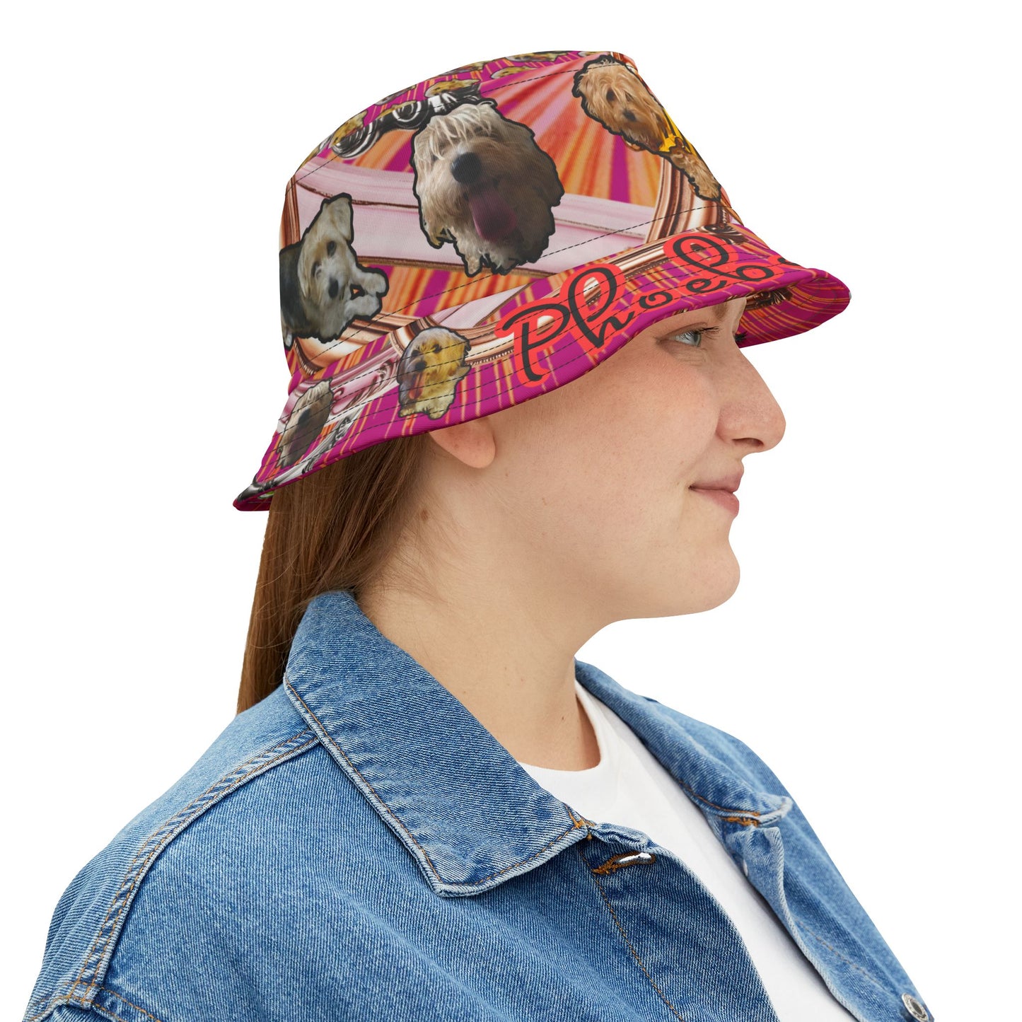 Phoebe Love Bucket Hat Pink