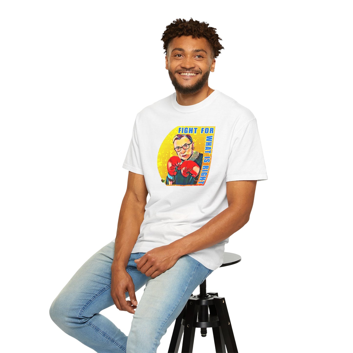 "Fight For What Is Right" - Unisex Garment-Dyed T-shirt