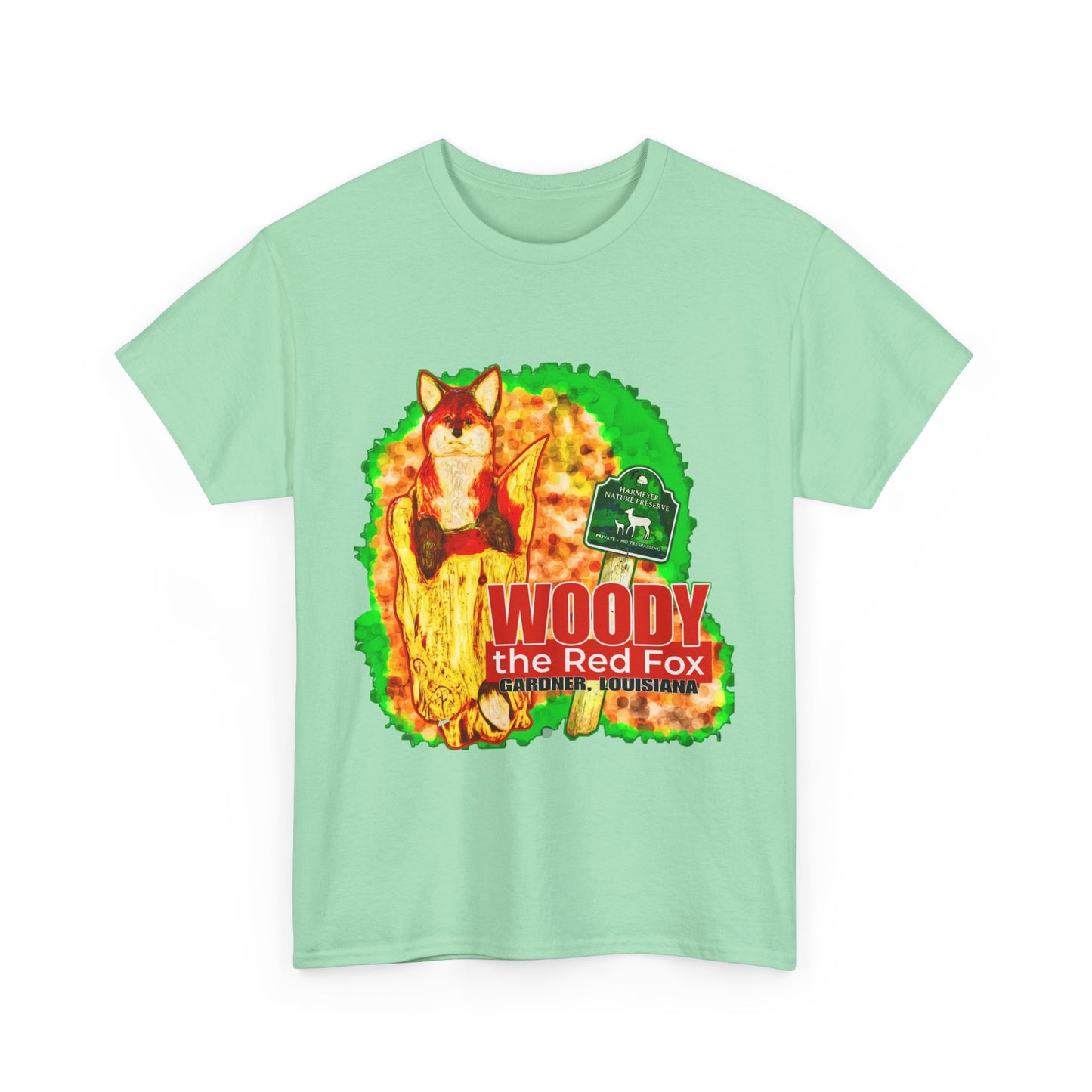 Woody the Red Fox Unisex Heavy Cotton Tee - Graphic Tee