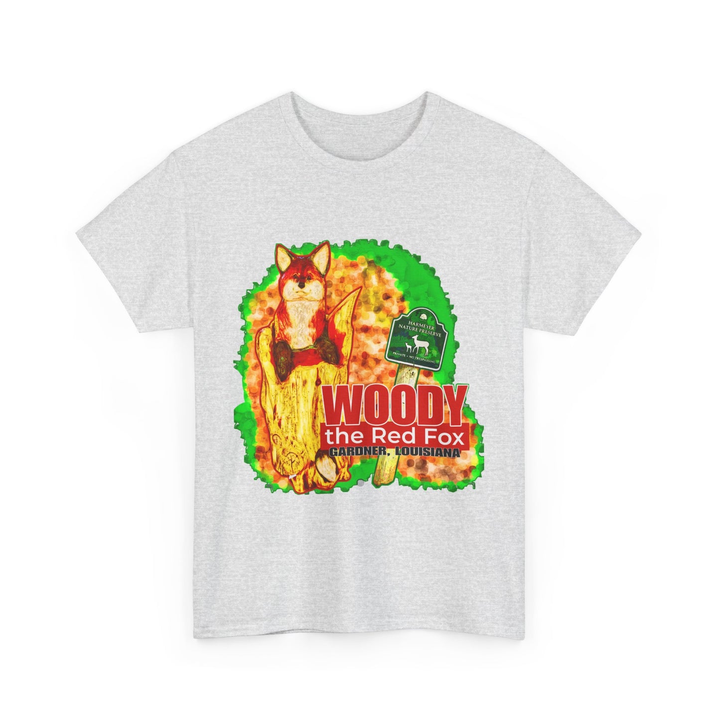 Woody the Red Fox Unisex Heavy Cotton Tee - Graphic Tee