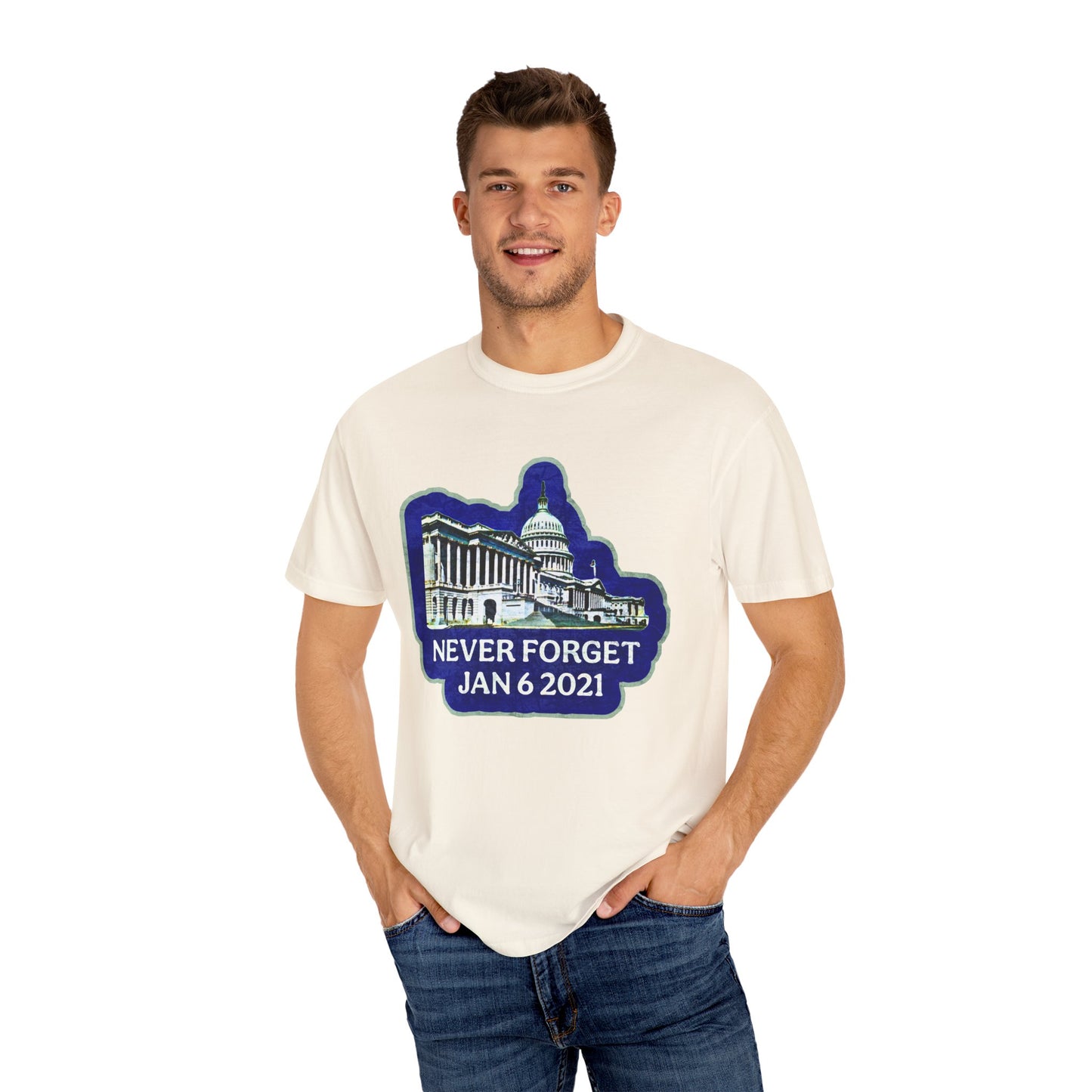 Never Forget - Unisex Garment-Dyed Tee for Activists