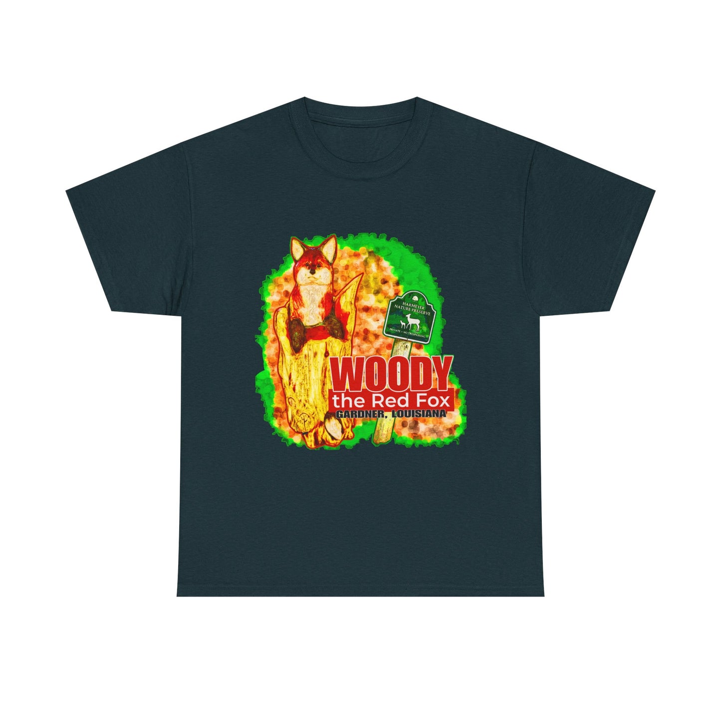 Woody the Red Fox Unisex Heavy Cotton Tee - Graphic Tee