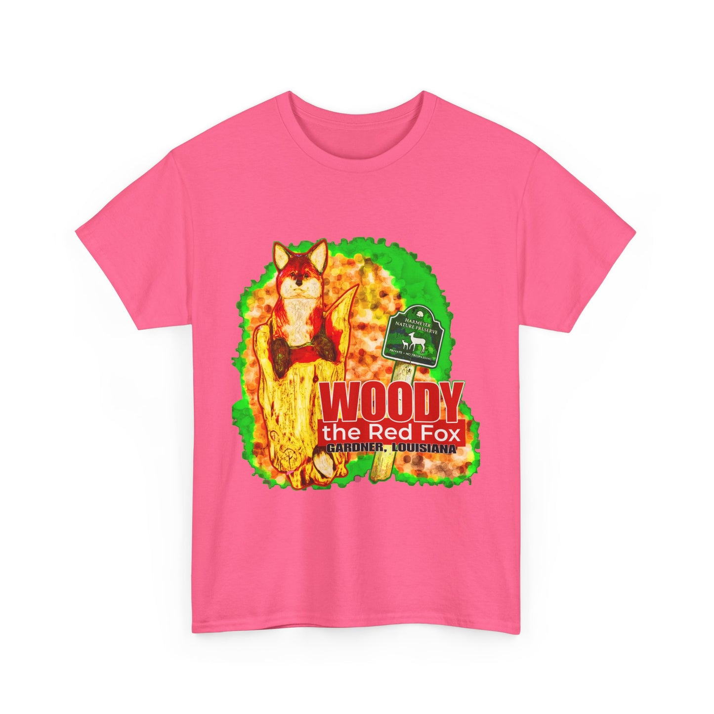 Woody the Red Fox Unisex Heavy Cotton Tee - Graphic Tee