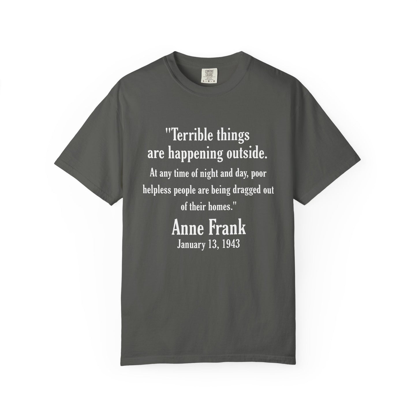Anne Frank - Unisex Garment-Dyed Tee for Activists