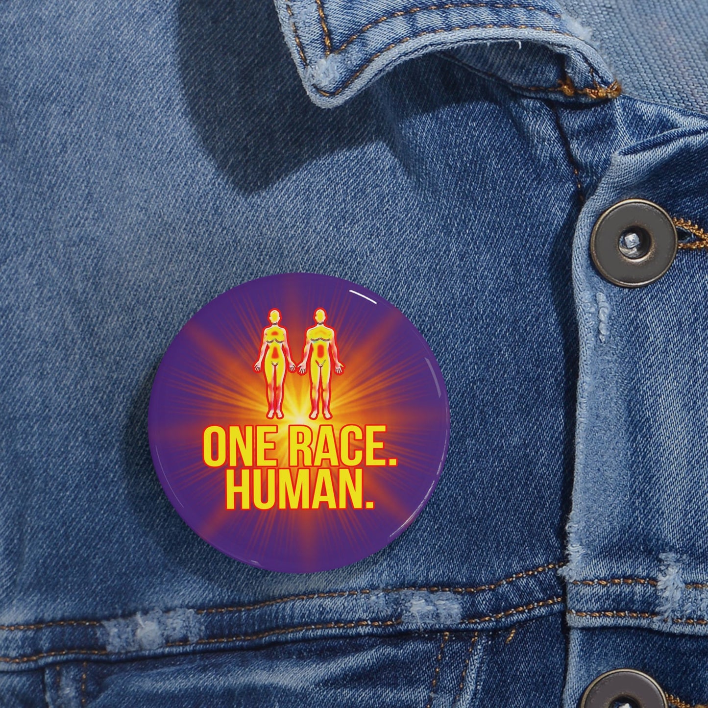 One Race. Human. Buttons