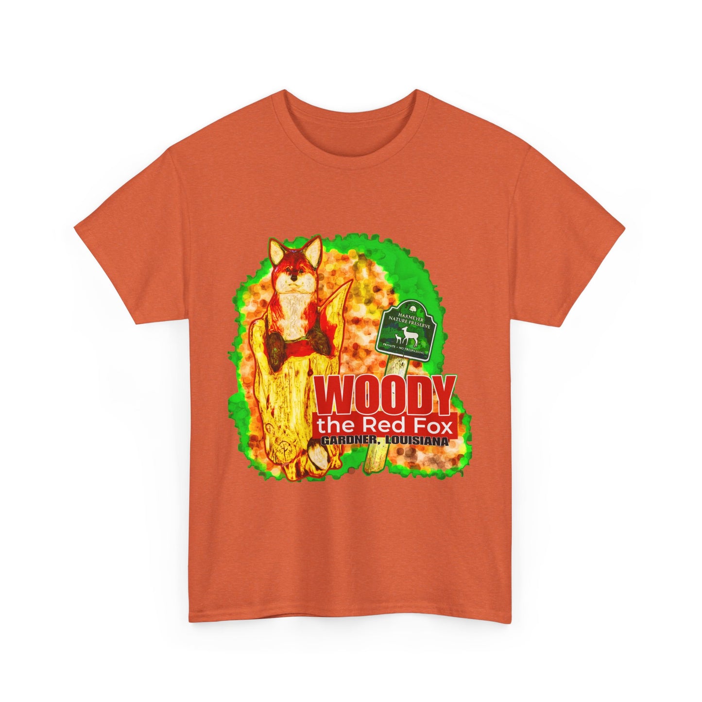 Woody the Red Fox Unisex Heavy Cotton Tee - Graphic Tee