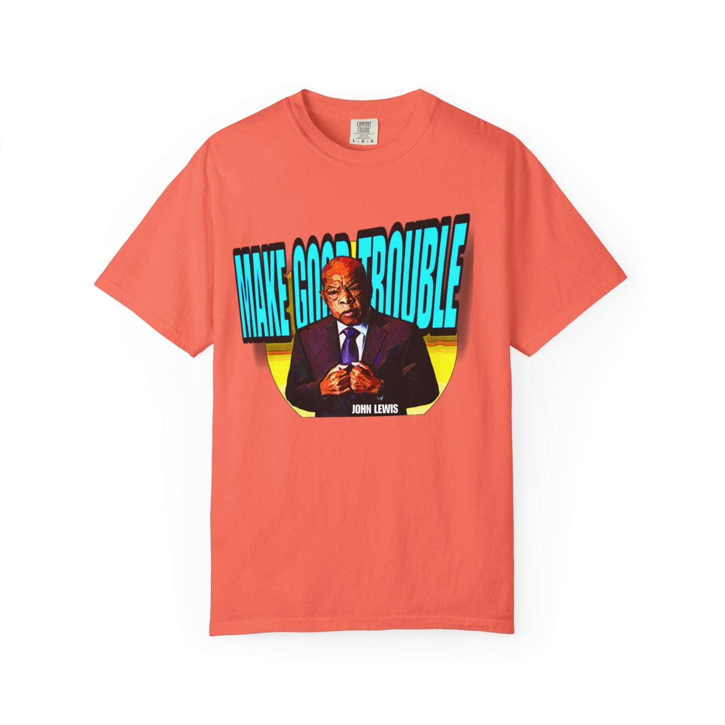 Good Trouble Unisex Garment-Dyed Tee for Activists