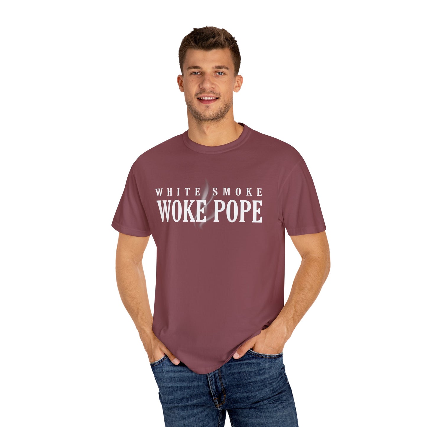 Woke Pope T-Shirt - Unisex Garment-Dyed Tee for Activists