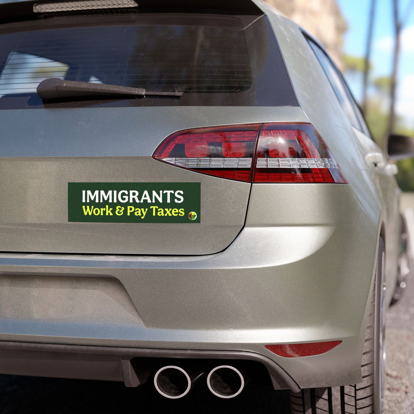 Immigrants Work Car Magnets