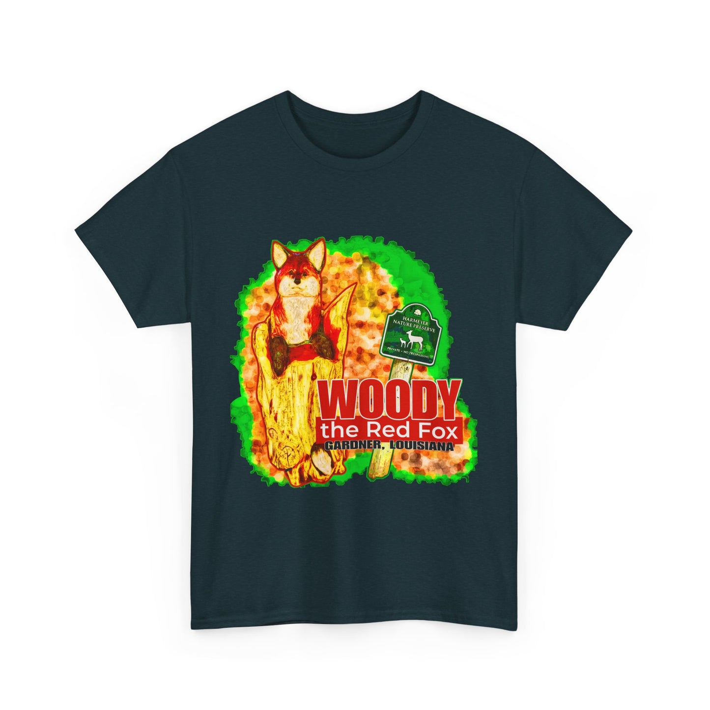 Woody the Red Fox Unisex Heavy Cotton Tee - Graphic Tee