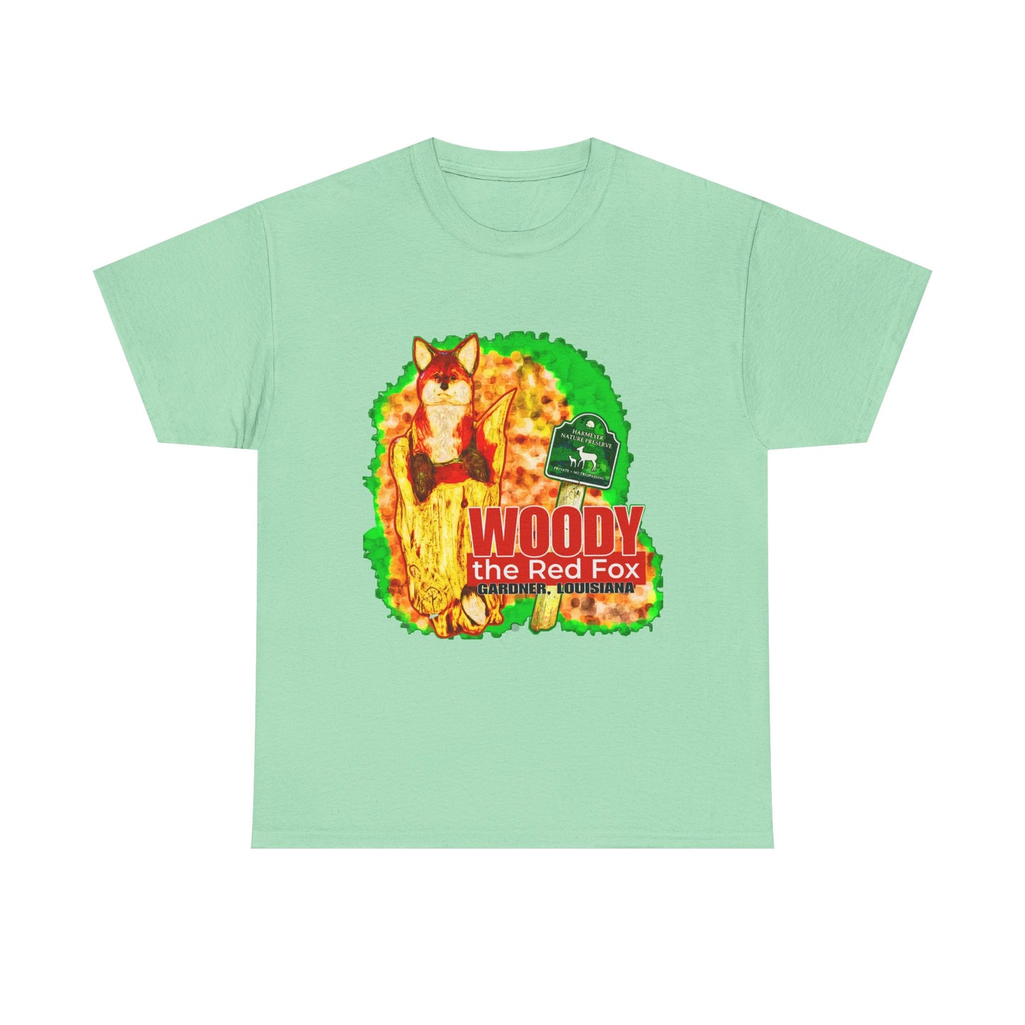 Woody the Red Fox Unisex Heavy Cotton Tee - Graphic Tee