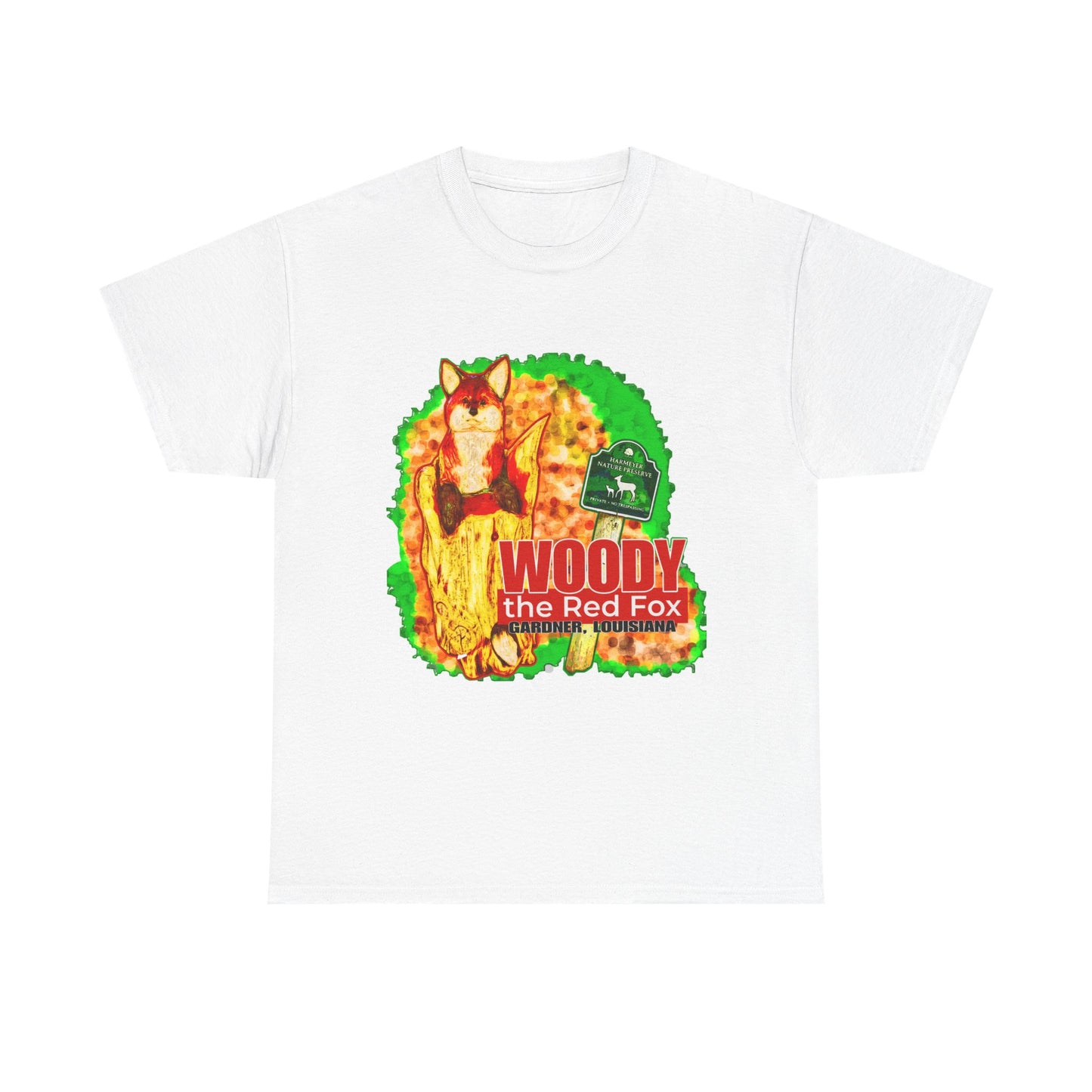 Woody the Red Fox Unisex Heavy Cotton Tee - Graphic Tee