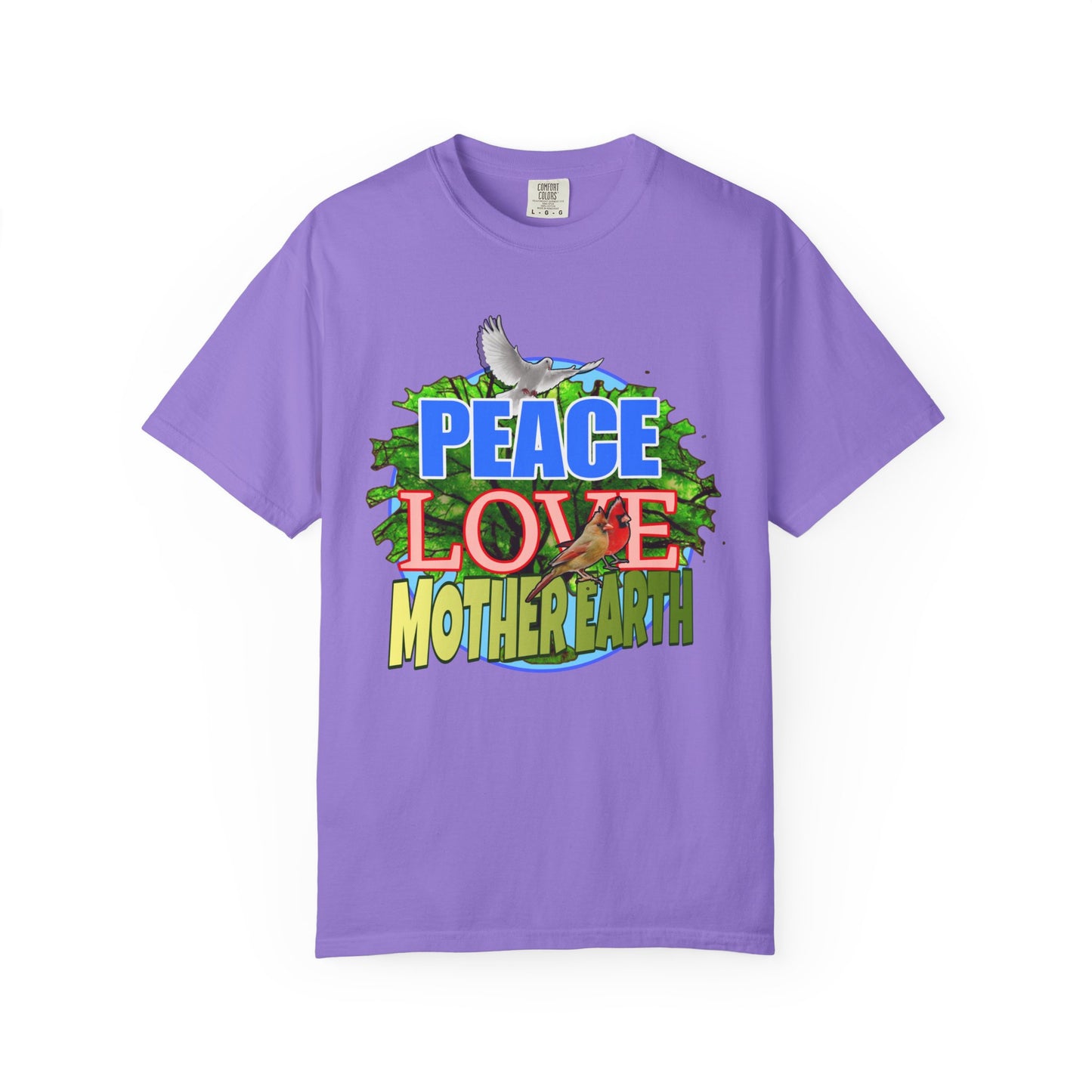 Peace Love - Unisex Garment-Dyed Tee for Activists