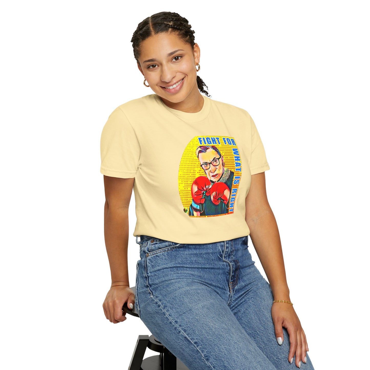 "Fight For What Is Right" - Unisex Garment-Dyed T-shirt