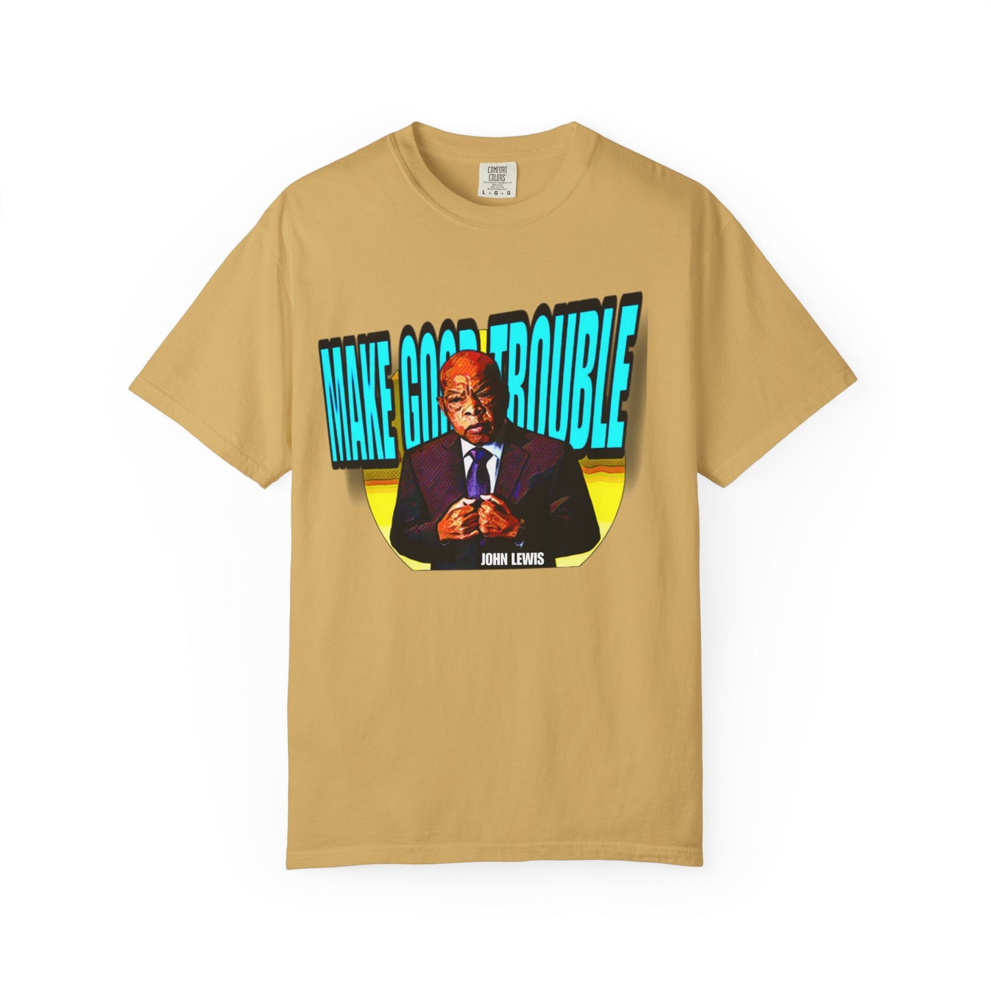 Good Trouble Unisex Garment-Dyed Tee for Activists