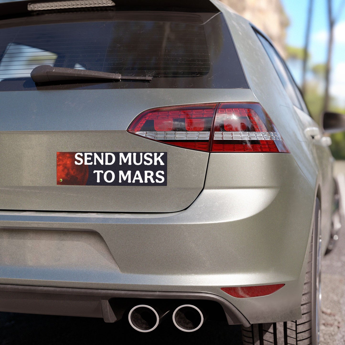 Send Musk to Mars Car Magnets