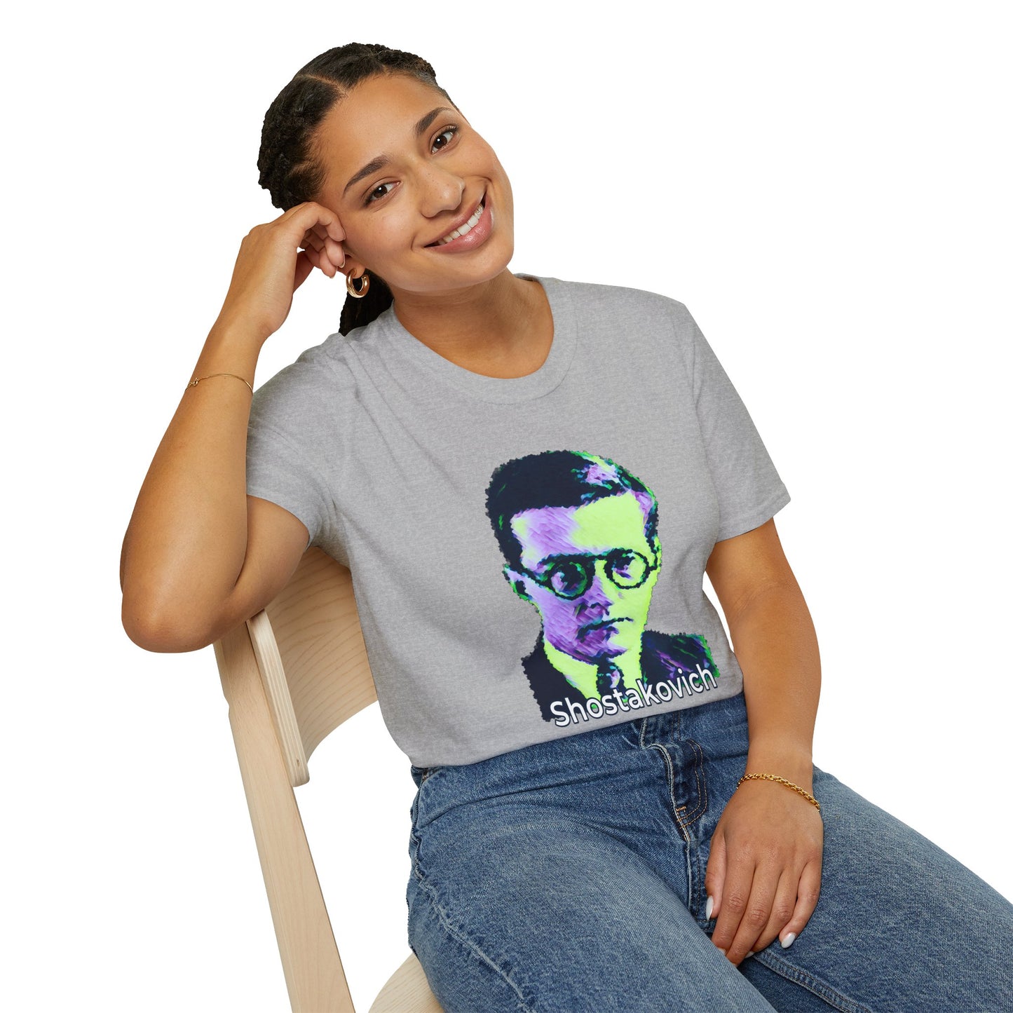 Shostakovich Unisex Softstyle T-Shirt - Perfect for Music Lovers