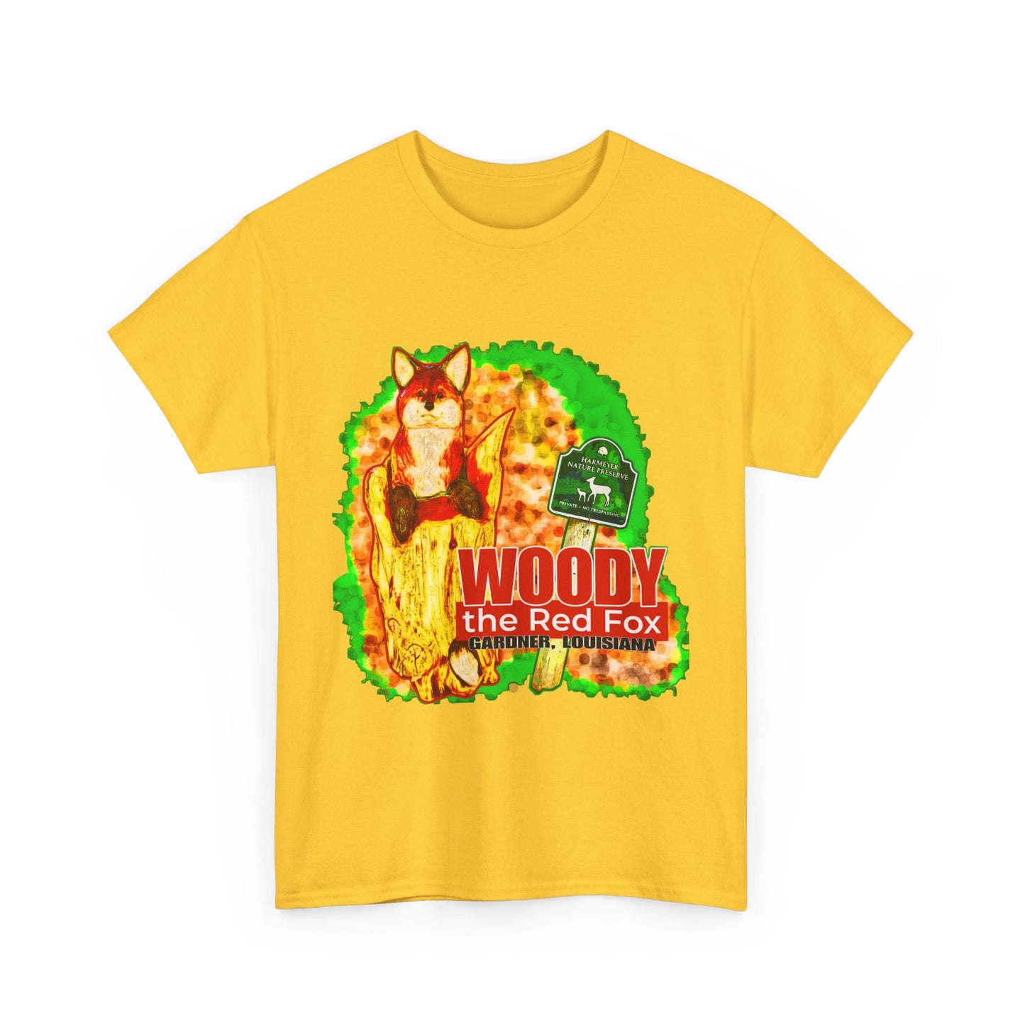 Woody the Red Fox Unisex Heavy Cotton Tee - Graphic Tee