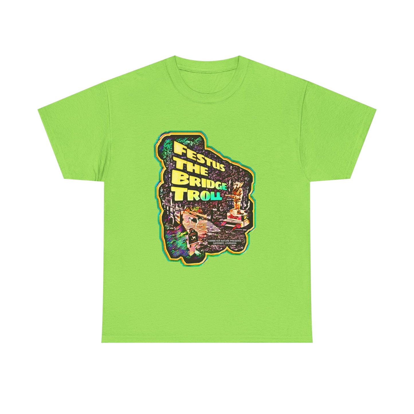 Festus Bridge Troll Unisex Heavy Cotton Tee - Graphic Tee