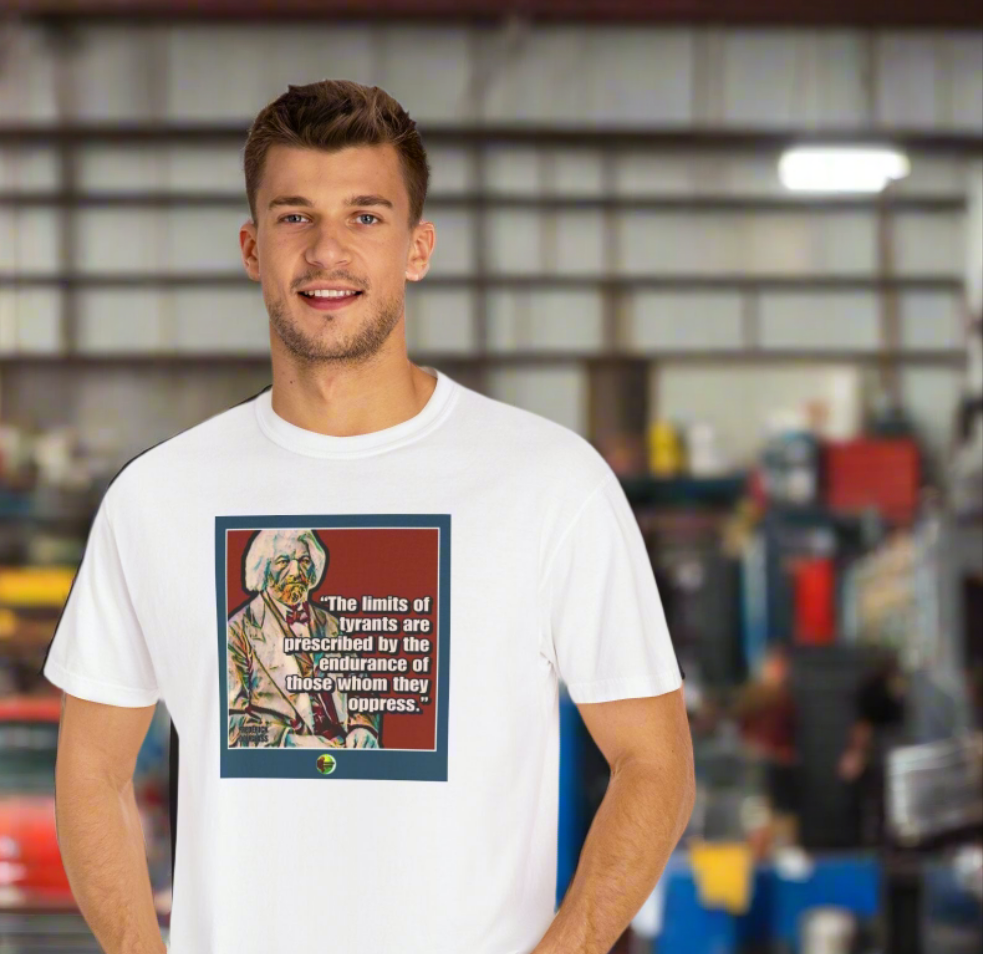 Frederick Douglass T-Shirt - Unisex Garment-Dyed Tee for Activists