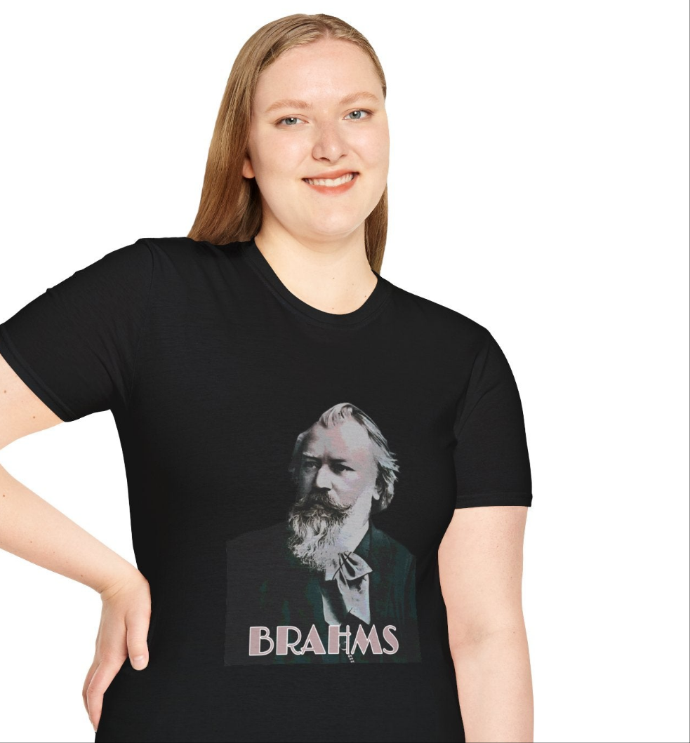 Brahms Unisex Softstyle T-Shirt - Perfect for Music Lovers