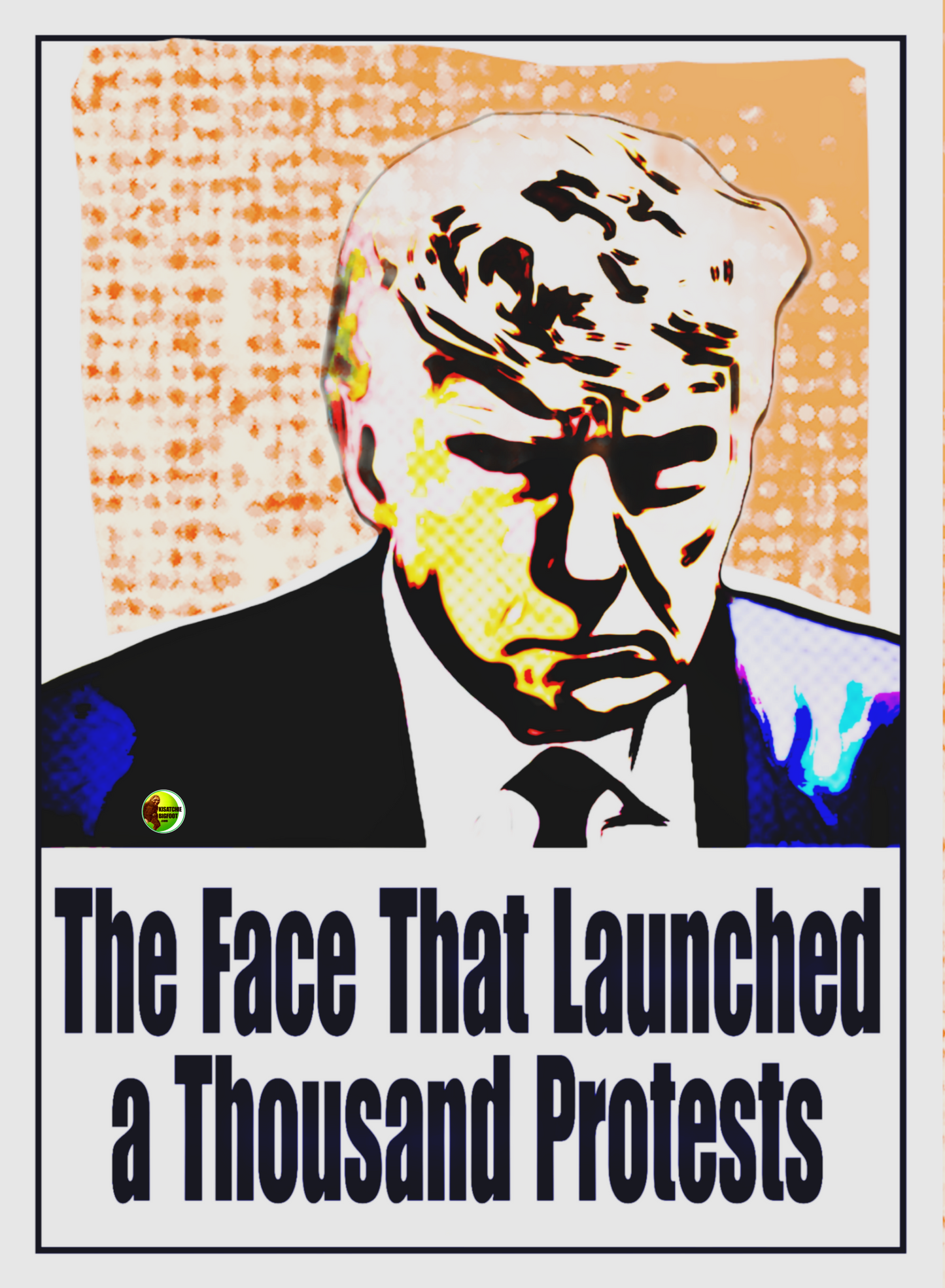 Unisex Garment-Dyed T-shirt - "The Face That Launched A Thousand Protests"