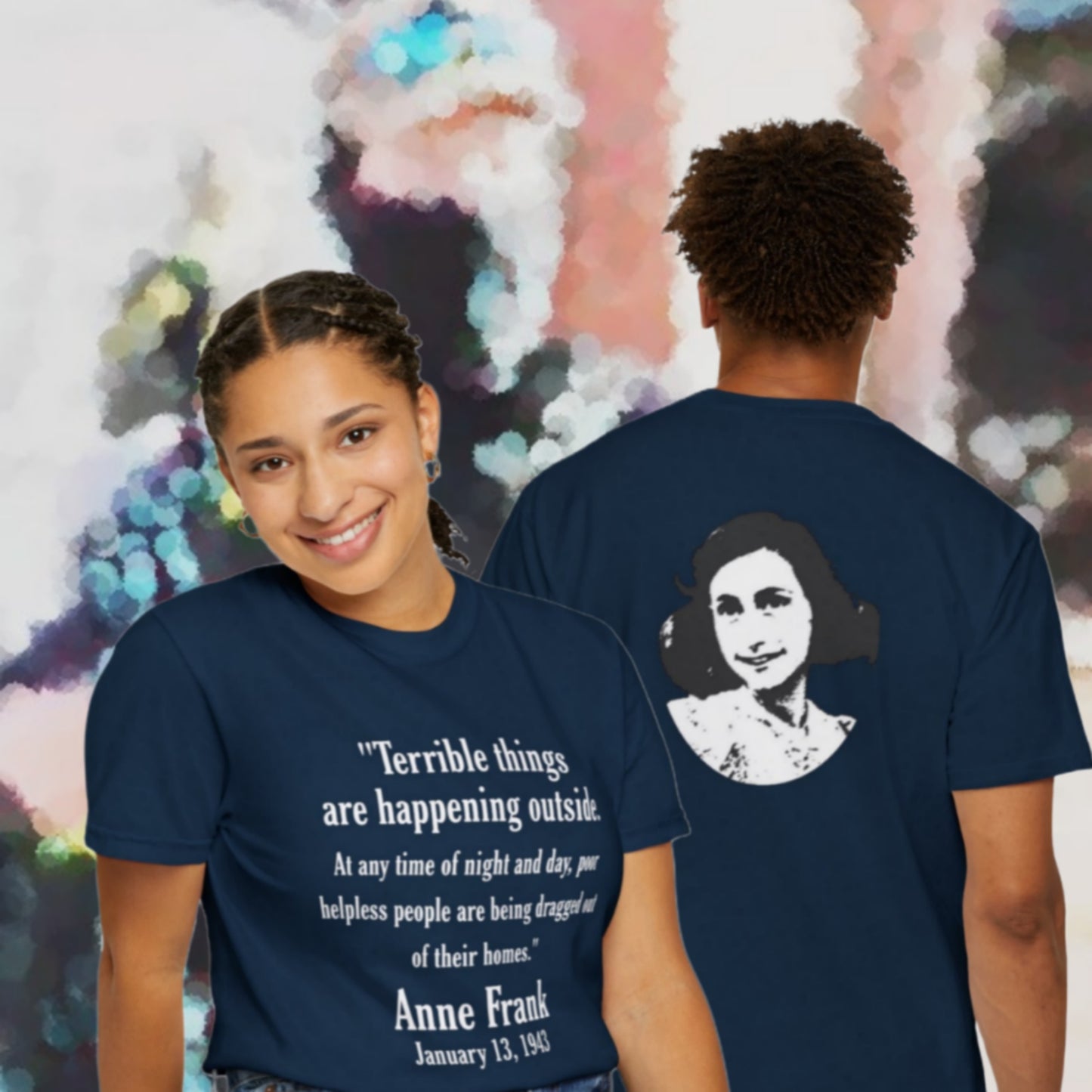 Anne Frank - Unisex Garment-Dyed Tee for Activists
