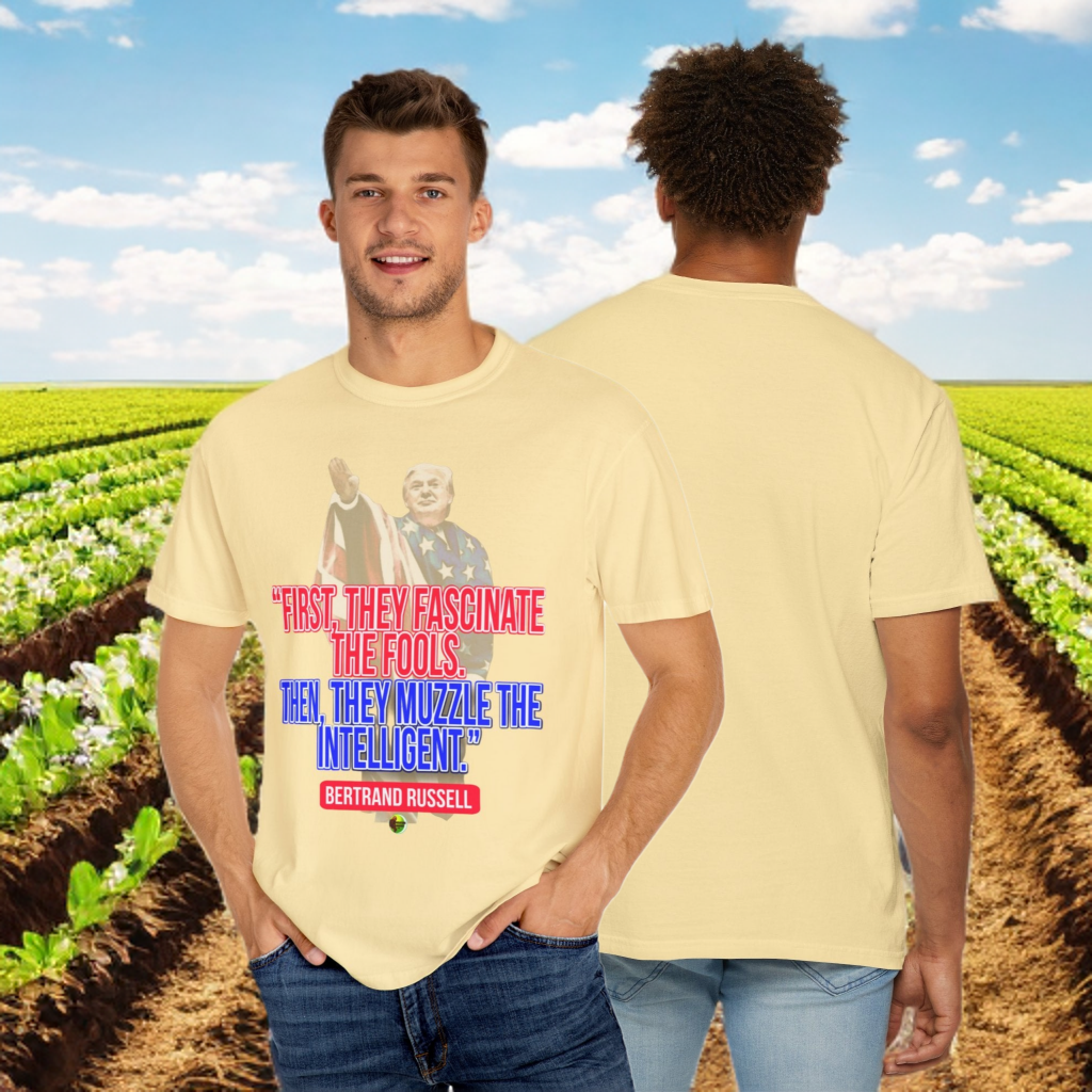 Fascinate/Muzzle - Unisex Garment-Dyed Tee for Activists