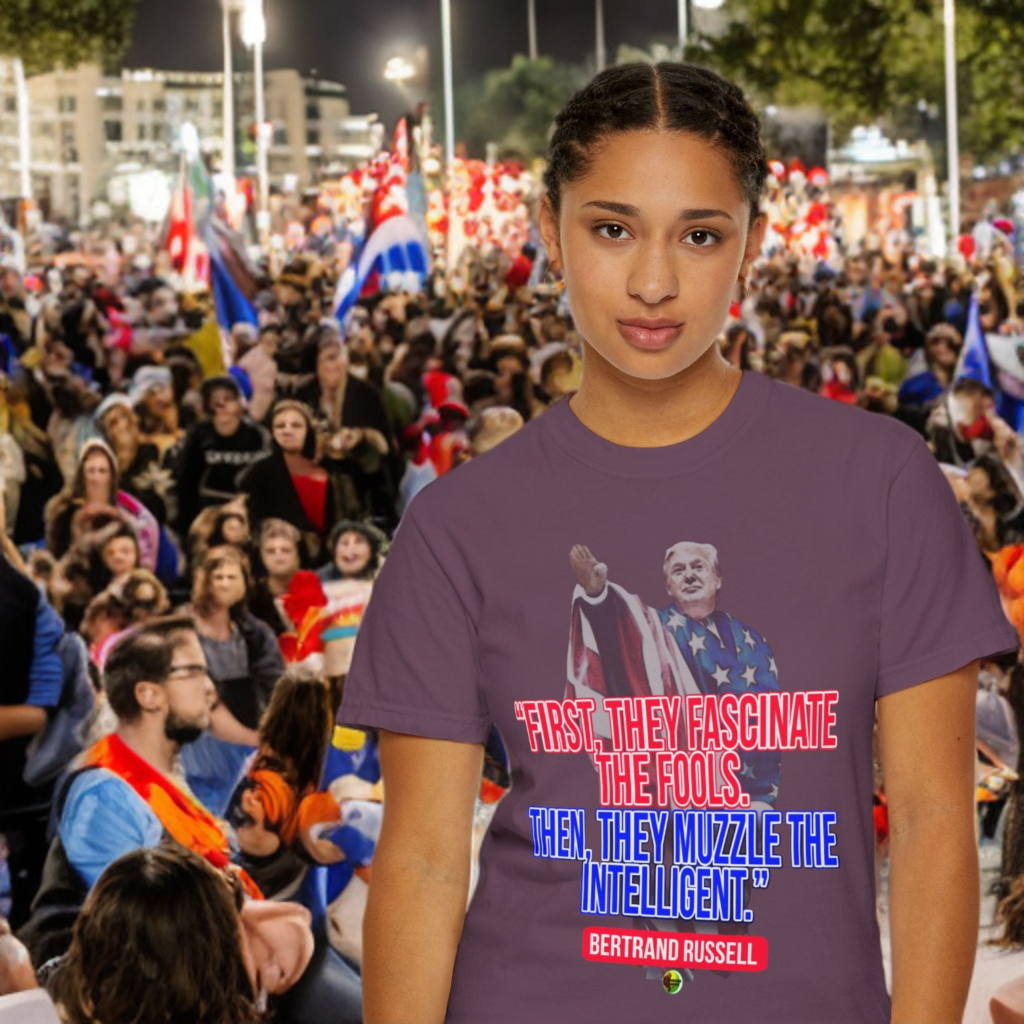 Fascinate/Muzzle - Unisex Garment-Dyed Tee for Activists