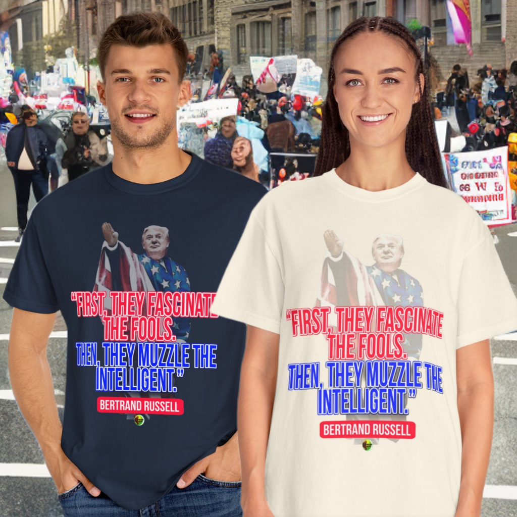 Fascinate/Muzzle - Unisex Garment-Dyed Tee for Activists
