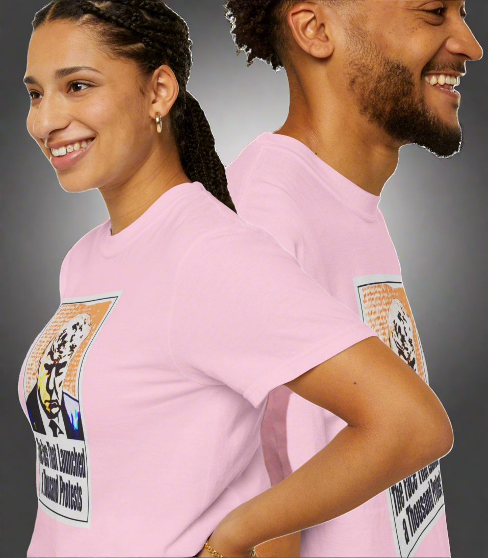 Unisex Garment-Dyed T-shirt - "The Face That Launched A Thousand Protests"