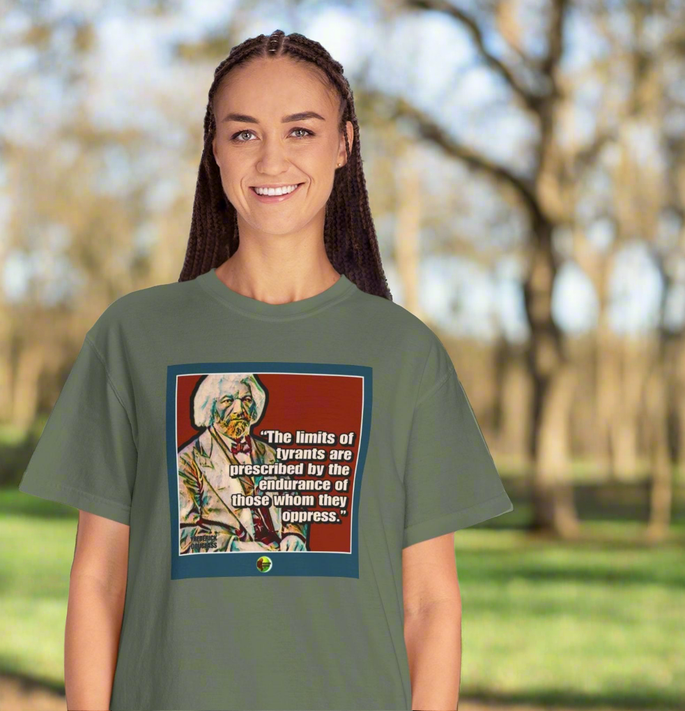 Frederick Douglass T-Shirt - Unisex Garment-Dyed Tee for Activists