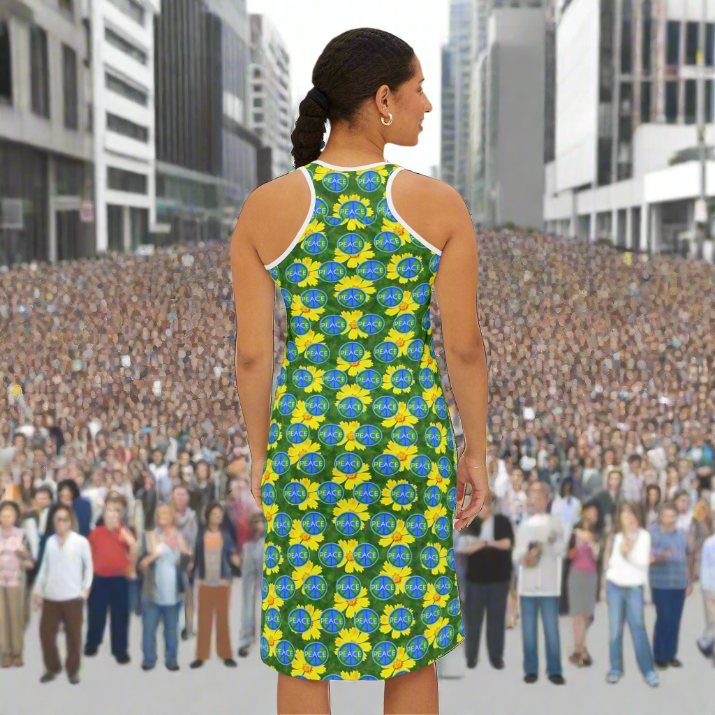 Peace on Earth Women's Racerback Dress