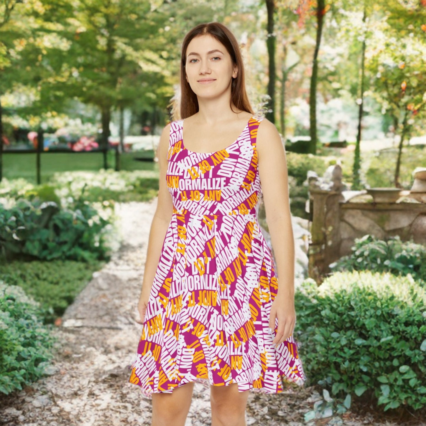 Don't Normalize Skater Dress