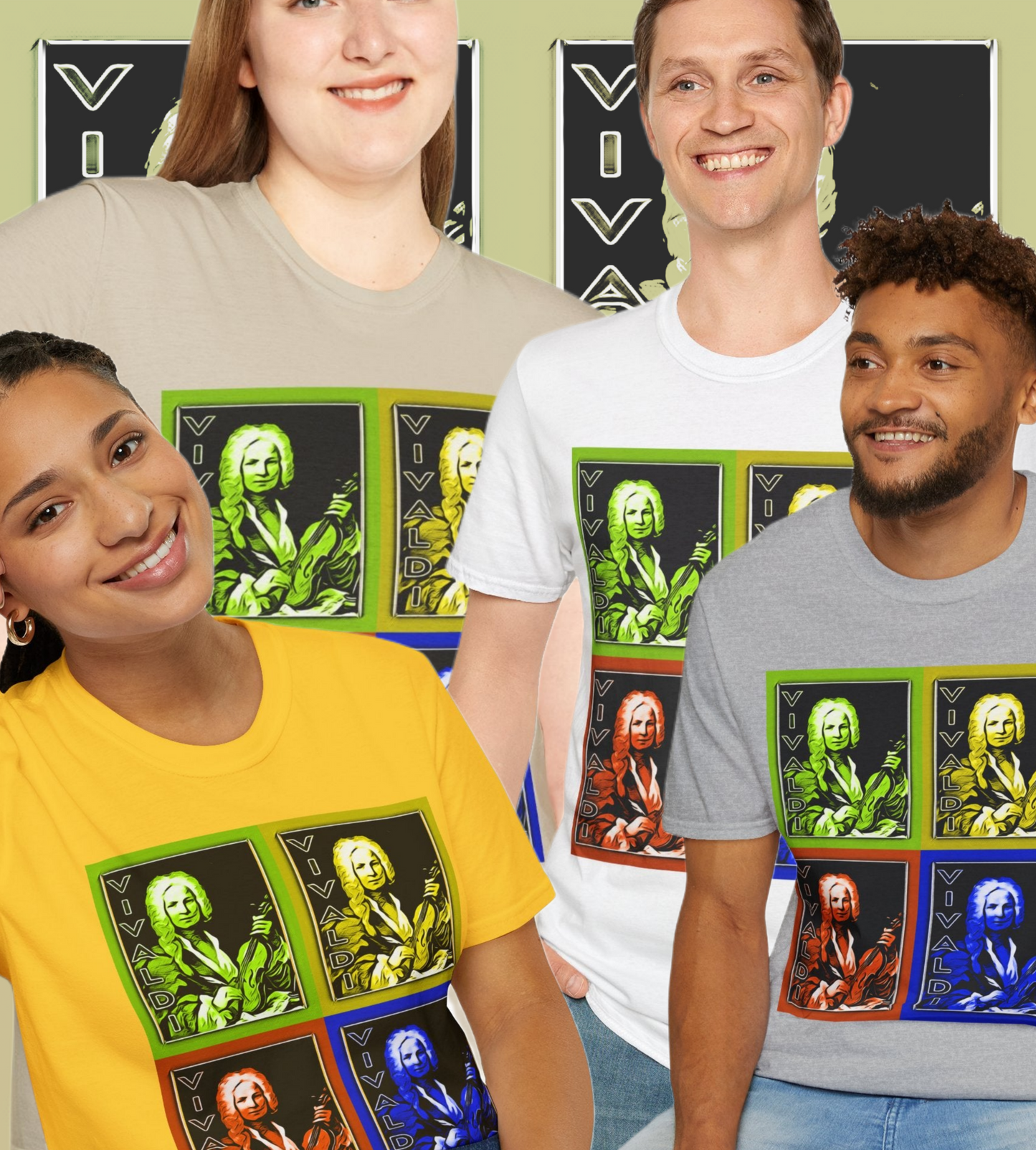 Vivaldi Unisex Softstyle T-Shirt - Perfect for Music Lovers
