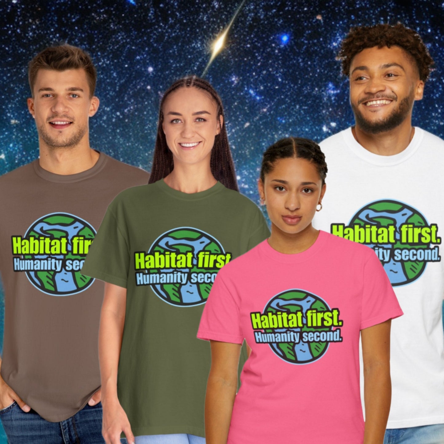Habitat First - Unisex Garment-Dyed Tee for Activists