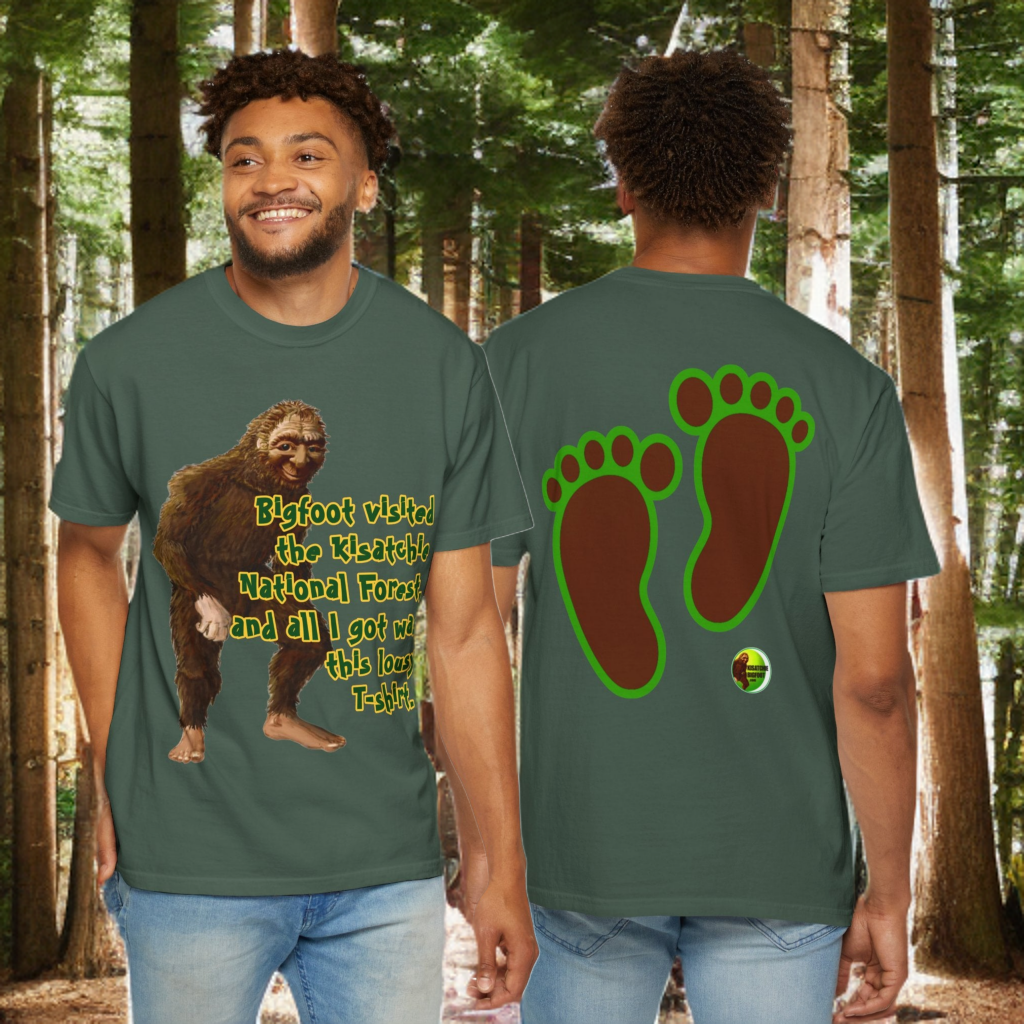 Bigfoot in KNF Unisex Garment-Dyed Tee for Activists