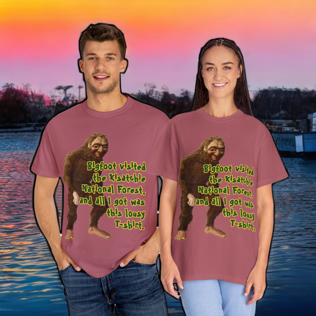 Bigfoot in KNF Unisex Garment-Dyed Tee for Activists